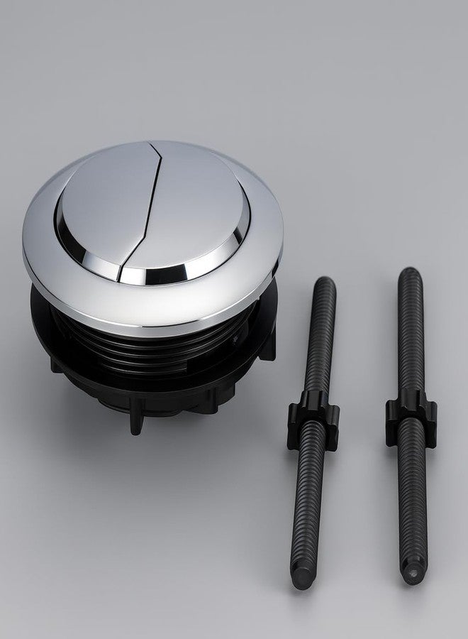 MASTER BATH زر ضغط مزدوج التدفق لخزان مياه المرحاض من ماستر باث، زر تدفق خزان المرحاض، زر دائري قابل للاستبدال 58 مم - Image 1